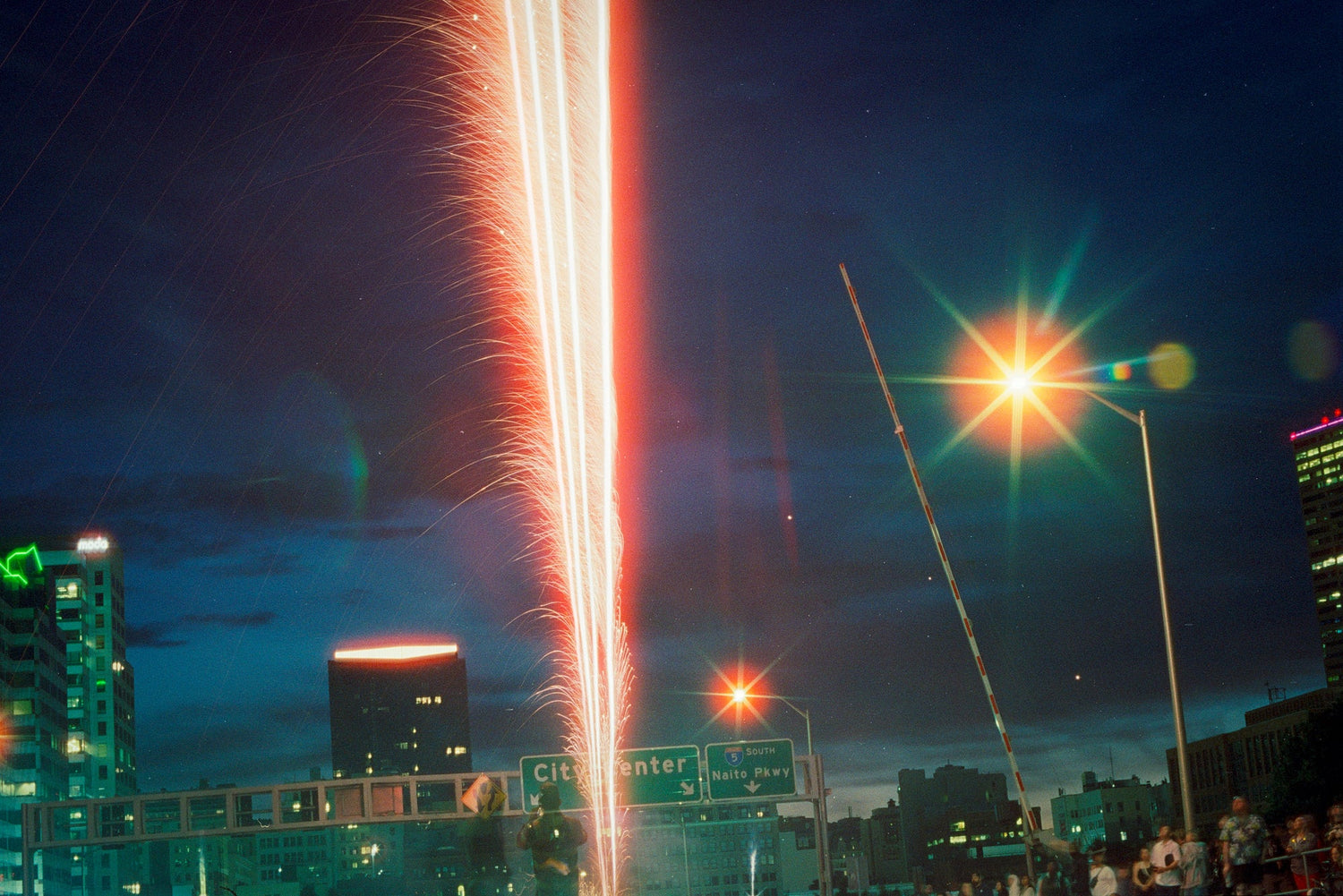 Morrison Bridge Fireworks (Portland Oregon Celebrates the 4th)