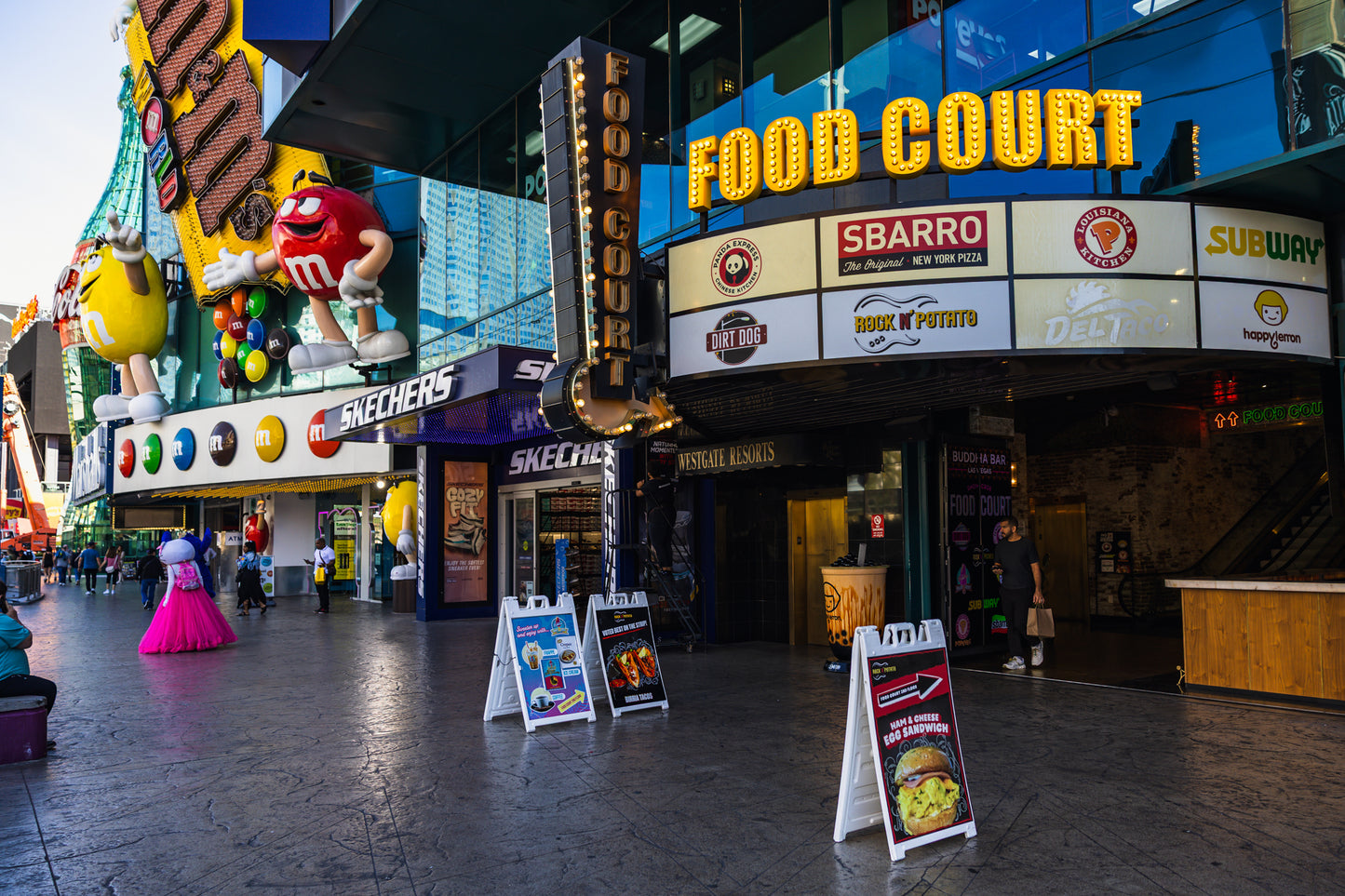Perusing the Food Court